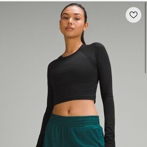 Lululemon swiftly crop longsleeve